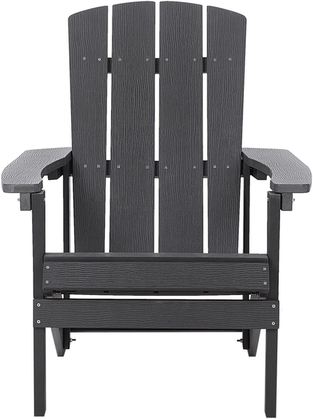Gartenstuhl ADIRONDACK mit Fußstütze Dunkelgrau Bild 5