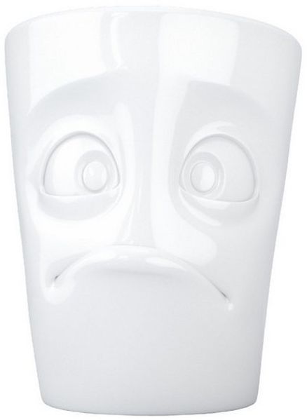 FIFTYEIGHT PRODUCTS Becher Henkelbecher 350 ml, Kaffeebecher Teebecher Kakaobecher, 1-tlg, Hartporzellan Hotelqualität, spülmaschinenfest und mikrowellengeeignet, 100% Made in Germany