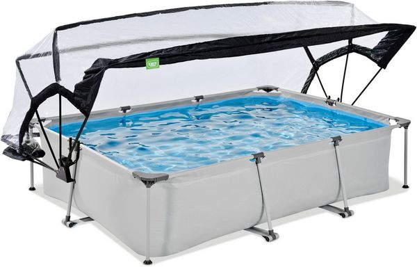 EXIT Framepool (Komplett-Set, 3-tlg), LxBxH: 300x200x149 cm, mit Kartuschenfilter und Universalabdeckung