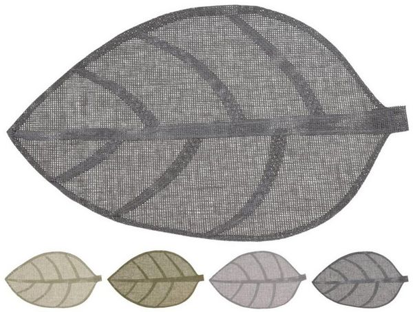 Platzset ca. 50x33cm blattförmig Tischdeckchen Matte Unterlage Schutz