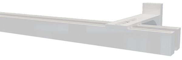 Garduna Gardinenstange 2-Lauf Hochkant System 14x34mm Innenlauf 6mm, kürzbar, variabel in Laufabstand, 6mm Laufkanal, schliche Eleganz