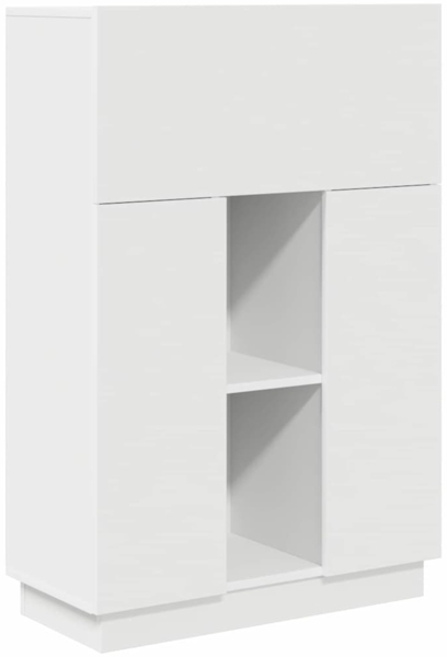 vidaXL Schreibtisch mit Tür Weiß 71.5 x 31.5 x 106.5 cm Holzwerkstoff 869482