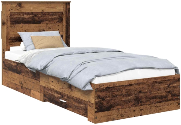 vidaXL Bettgestell mit Schubladen mit Kopfteil Holzwerkstoff 3410364