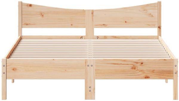 vidaXL Massivholzbett ohne Matratze 160x200 cm Kiefernholz 3216363 Bild 4