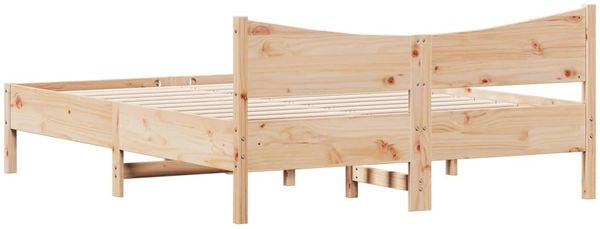 vidaXL Massivholzbett ohne Matratze 160x200 cm Kiefernholz 3216363 Bild 6