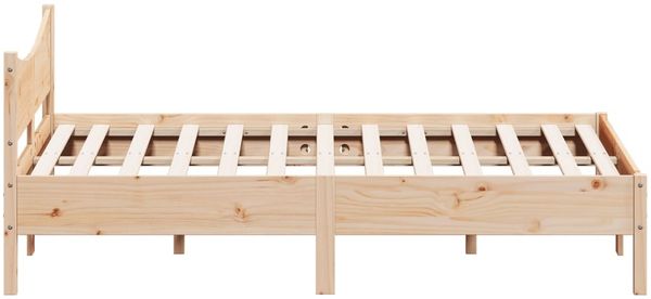 vidaXL Massivholzbett ohne Matratze 160x200 cm Kiefernholz 3216363 Bild 5