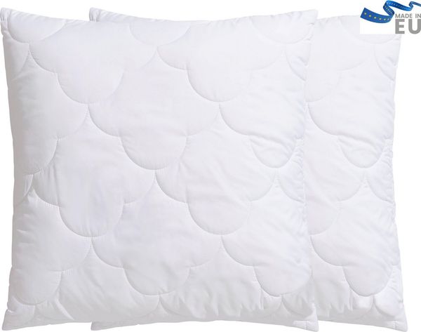 OTTO home Microfaserkissen Mondschein, Kopfkissen 1-tlg. oder 2-tlg. 40x80 oder 80x80 cm, Füllung: Faserbällchen, Bezug: Polyester oder antibakteriellen Microfaser, Kissen, allergiker geeignet (für Hausstauballergiker)