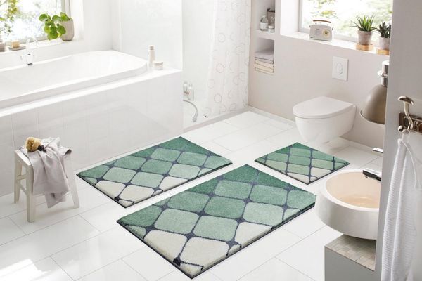 Grund Badteppich Shanga grün Größe 70x120 cm