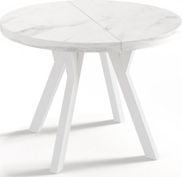 WFL GROUP Esstisch Twixy (erhältlich in 3 Größen – 90/100/100 cm, ausziehbar auf 170/150/200 cm), platzsparender Tisch für kleine Küche, Esszimmer oder Wohnzimmer