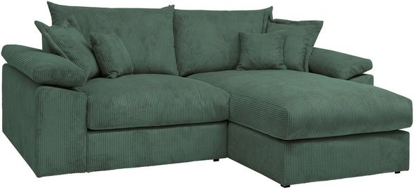 Home affaire Ecksofa Soft&Cosy XL L-Form, B: 246 cm - OTTO. Verlässliche Qualität, Mega-Sofa, Cord oder Chenille-Struktur, mit Federkern & 4 Zierkissen