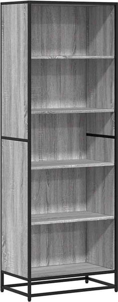 Bücherregal | Standregal Grau Sonoma 60x35x170,5 cm Holzwerkstoff