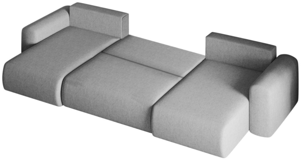 Wohnlandschaft Sofa mit Schlaffunktion FLORA Stoff Verita Dunkelbeige Bild 2