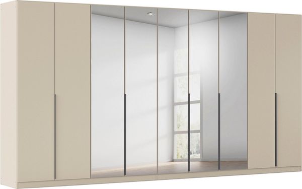 OTTO home Drehtürenschrank Kleiderschrank Schrank Garderobe AGORDO mit Dekor- oder Hochglanzfront (in zwei Griff-Farben, Breiten 91-405 cm) durchdachte Innenausstattung, in 8 Breiten und 2 Höhen MADE IN GERMANY