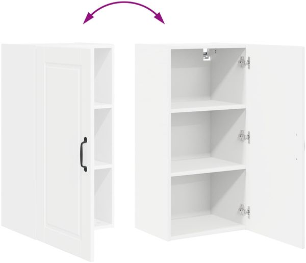 vidaXL Wandschrank PORTO Weiß 40 x 31 x 80 cm Holzwerkstoff 885375 Bild 10