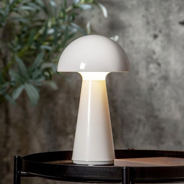 LED-Deko-Leuchte "Mushroom", weiß, ca. 16x28 cm