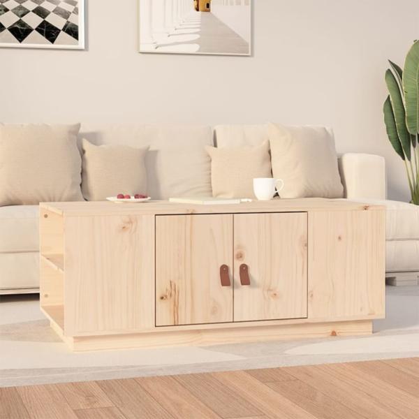 Couchtisch 100 x 50 x 41 cm Massivholz Kiefer [818255]