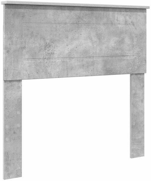 vidaXL Bettrahmen mit Kopfteil Beton Grau 90x200 cm Holzwerkstoff 3408320 Bild 5