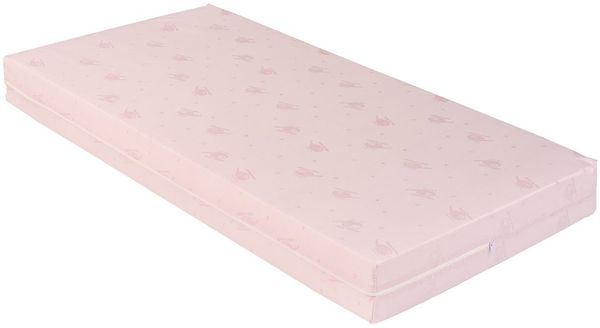 Kikkaboo Babybett-Matratze extra Comfort 120 x 60 x 12 cm, Bezug abnehmbar rosa