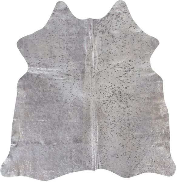 LUXOR living Fellteppich Rinderfell Deluxe, fellförmig, Höhe: 4 mm, echtes Rinderfell, metallisch glänzende Akzenten, Naturprodukt