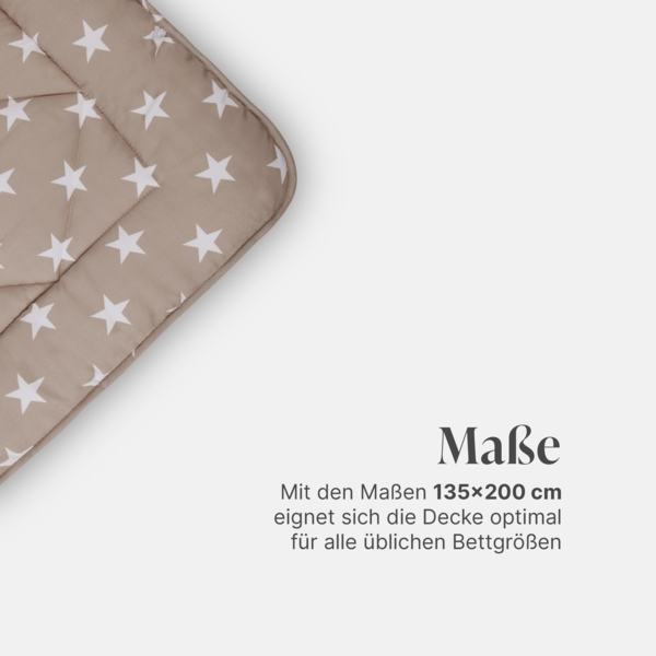 Wende Bettdecke 135x200cm - Steppbett Sherpa-Fleece und Mikrofaser Seite - warme Steppdecke (1400g Füllung) - Wende-Design - Flauschige Kuscheldecke Bild 2