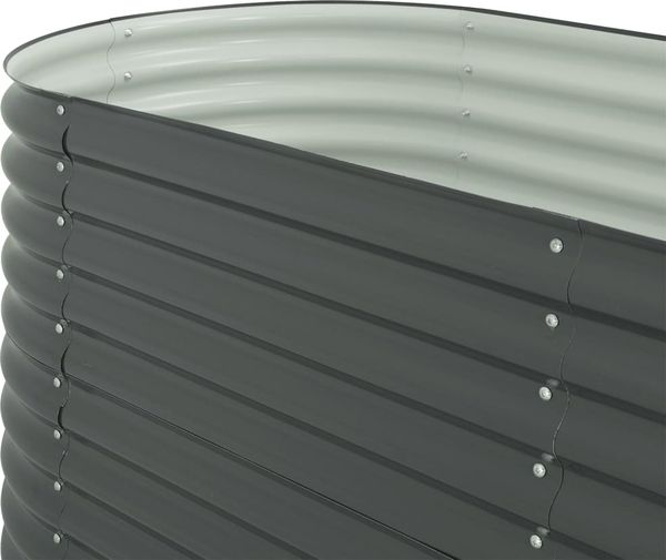 vidaXL Garten-Hochbeet 320x80x81 cm Verzinkter Stahl Grau 45522 Bild 7