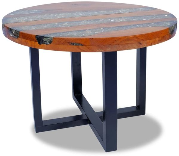 vidaXL Couchtisch Teak Harz 60 cm 243466 Bild 7