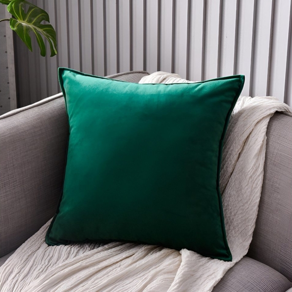 Interior by Hakito Dekokissen 2er Set Kissenbezug inklusive Füllkissen Kissen Füllung Samt, Kissenhülle mit Füllung, Set, mit Füllung, mit Innenkissen, Füllkissen Bild 3