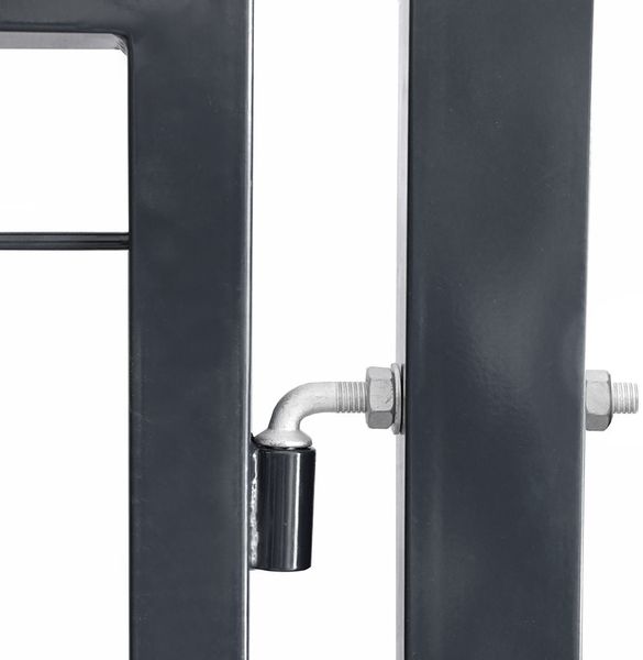 HOME DELUXE Gartentor für Doppelstabmattenzaun PORTARIUS - 80 cm Anthrazit Bild 3