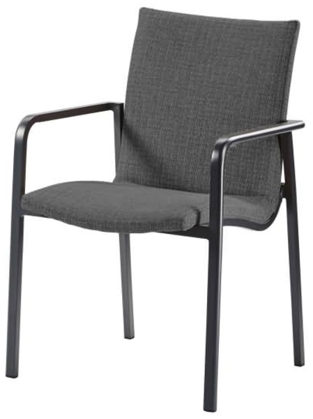 Best Stapelstuhl Positano 45121350 anthrazit/gr 4 Stück