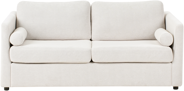 Schlafsofa INKOO Stoff Cremeweiß