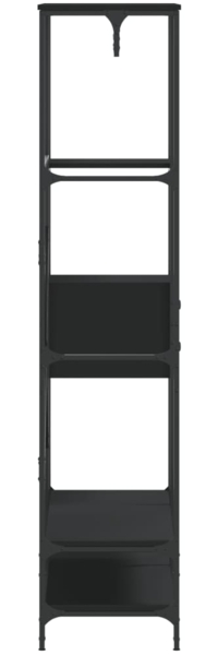 vidaXL Kleiderständer mit Ablagen Schwarz Holzwerkstoff 847859 Bild 4