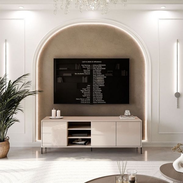 Lookway TV-Schrank SANAYI in Kaschmir mit eleganten Füßen Breite: 156 cm
