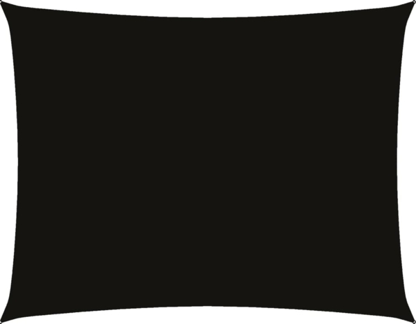 vidaXL Sonnensegel Oxford-Gewebe Rechteckig 2x3,5 m Schwarz 135751