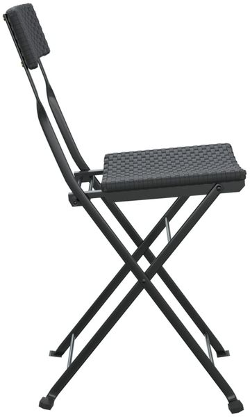 vidaXL Bistrostühle 6 Stk. Klappbar Schwarz Poly Rattan und Stahl 3152113 Bild 6