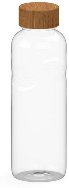 elasto Trinkflasche 1000 ml Wasserflasche carve "Natural" robuste Tritanflasche, Made in Germany, BPA-frei, Sportflasche, kohlensäurehaltige Getränke