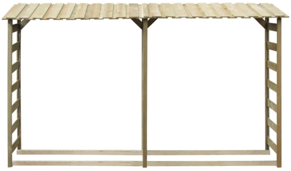 vidaXL Feuerholz-Lagerschuppen 300×44×176 cm Imprägniertes Kiefernholz 42957