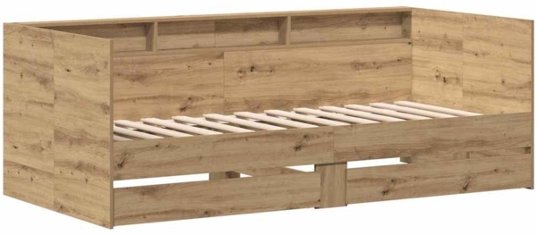 vidaXL Tagesbett mit Kopfteil Artisan-Eiche 90 x 190 cm Holzwerkstoff 3334003
