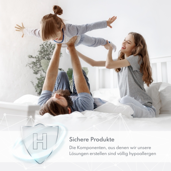 Topper 80x200 cm Matratzenauflage mit Latex Höhe 4 cm Matratzenschoner H2 Bild 9