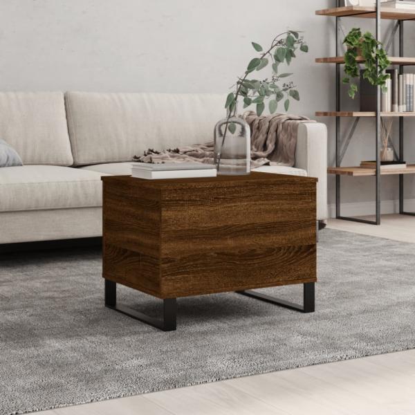 vidaXL Couchtisch Braun Eichen-Optik 60x44,5x45 cm Holzwerkstoff 830963