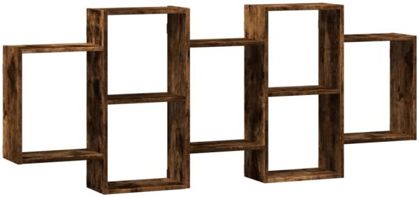 vidaXL Wandregal Räuchereiche 159x18x65 cm Holzwerkstoff 853213