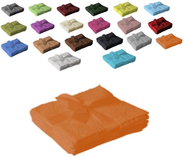 12 x Seiftuch 500 g/m² 30 x 30 cm Terrakotta