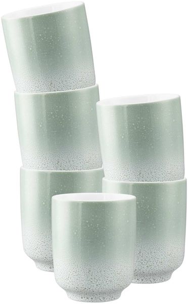 Seltmann Weiden Sento Home Kaffeebecher ohne Henkel 400 ml 6er Set - Aura mint