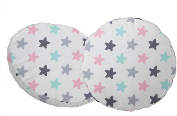 Rundkissen-Set mit Motiv 2-teilig