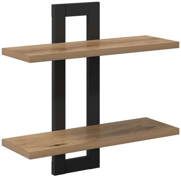 vidaXL Regal Schweberegale Artisan-Eiche 40 x 15 x 40 cm Holzwerkstoff, 1-tlg.