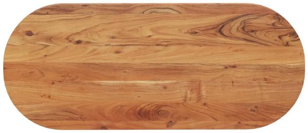 vidaXL Tischplatte 120x50x3,8 cm Oval Massivholz Akazie 370098