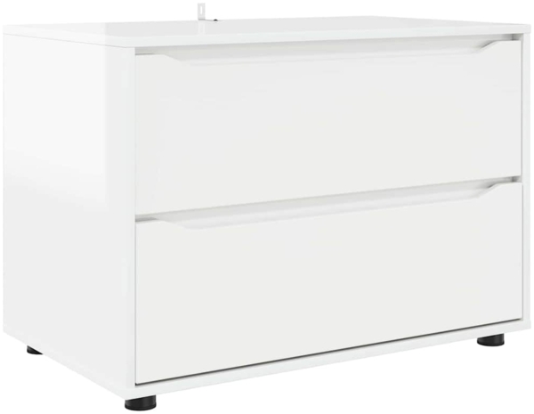 vidaXL Aufbewahrungsschrank Hochglanz Weiß 80 x 48 x 57 cm 888821