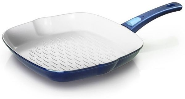 Genius - Cerafit Fusion Grillpfanne Ø28 Blau Keramik-Pfanne Bratpfanne 24094
