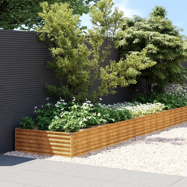 vidaXL Hochbeet 1150x100x36 cm Cortenstahl 152001