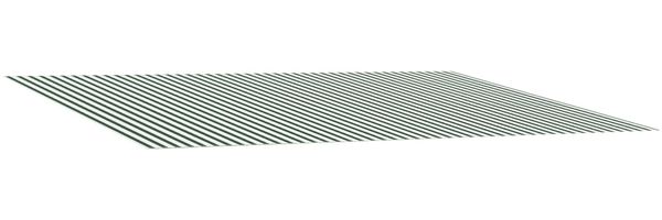 vidaXL Markisenersatzstoff Grün und Weiß 300 x 250 cm Polyester 3444461 Bild 2