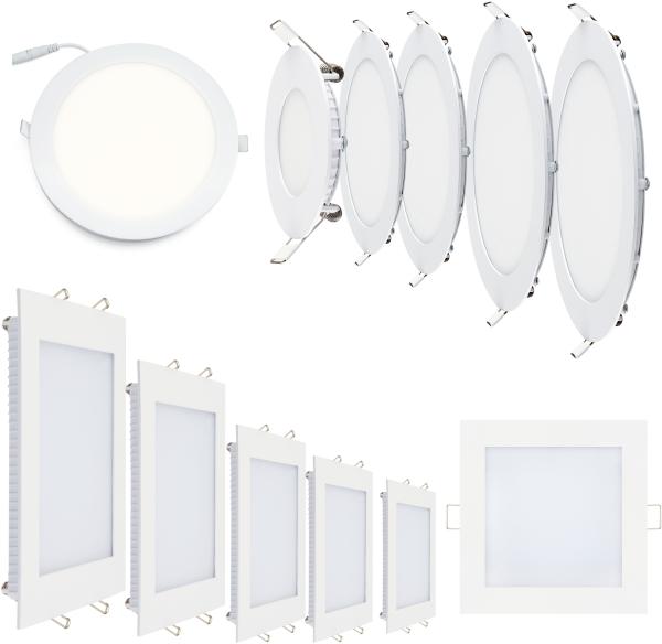 30x30 cm 24w LED Panel Ultra Slim Panel Eckig Quadrat Einbauleuchte Deckenleuchte Warmweiß